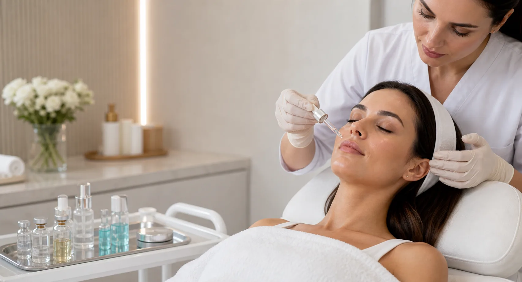Dermaluxe Eksozom hizmetine uygun premium klinik görseli