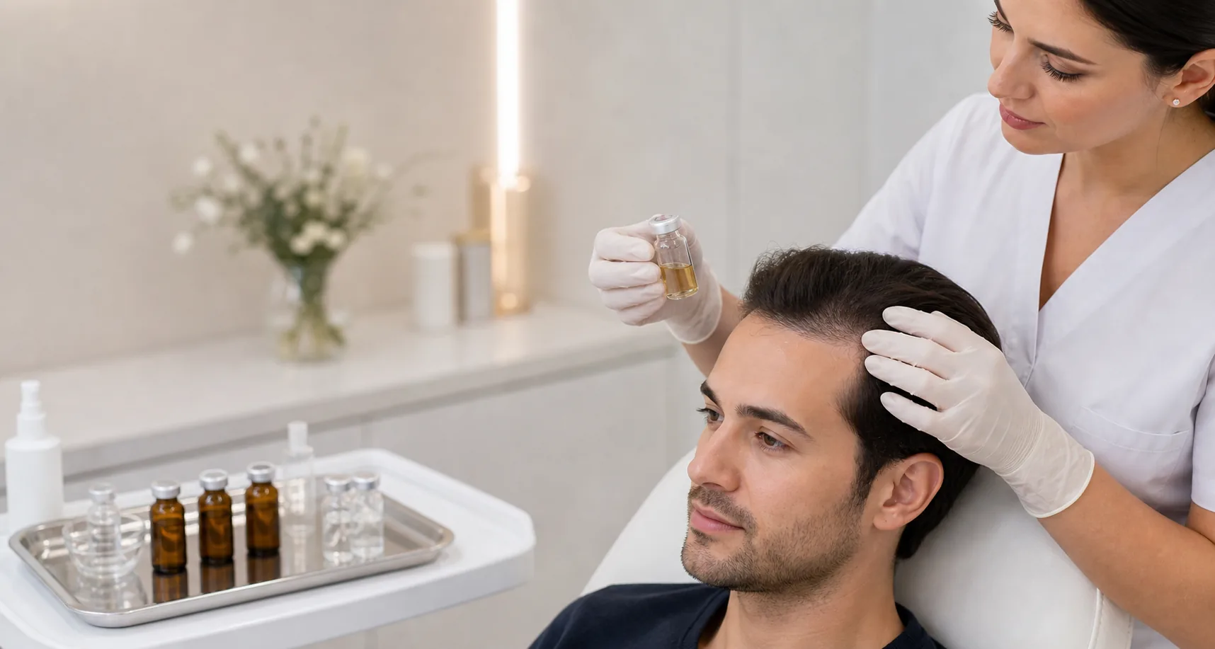Dermaluxe Saç PRP hizmetine uygun premium klinik görseli